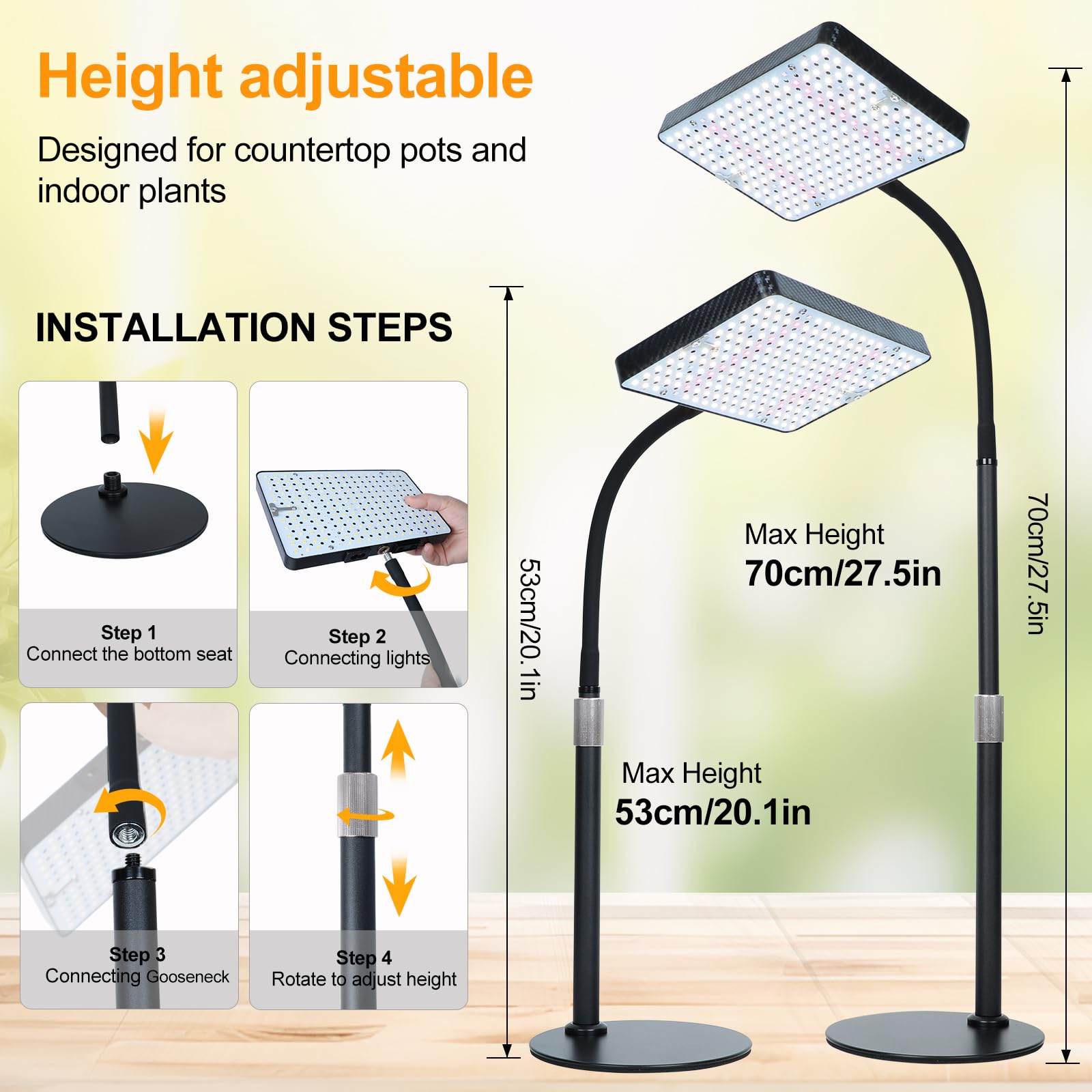 天井照明 LED Grow Light Amazon.com : Plant Lights for Indoor Growing Seedlings - 16 in